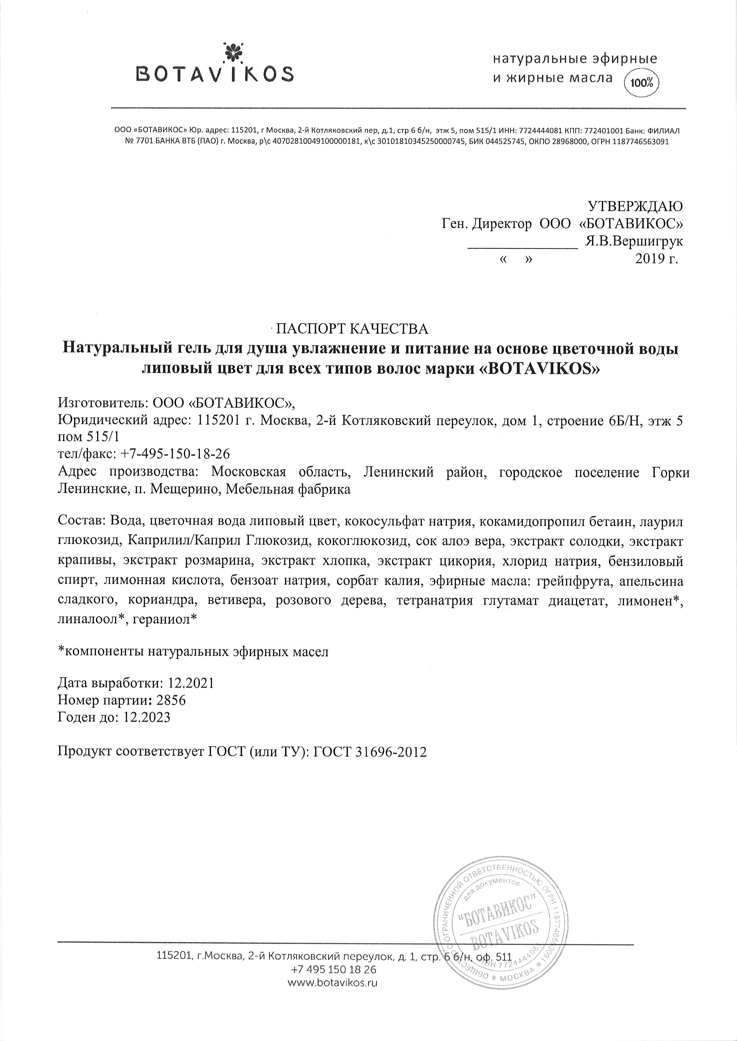 Паспорт №122021